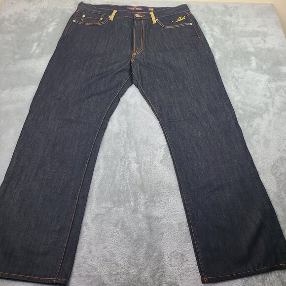 Vintage 2000's Denim Jeans‎ with Rhinestone Skull Decals Size 38 EUC - Picture 2 of 15